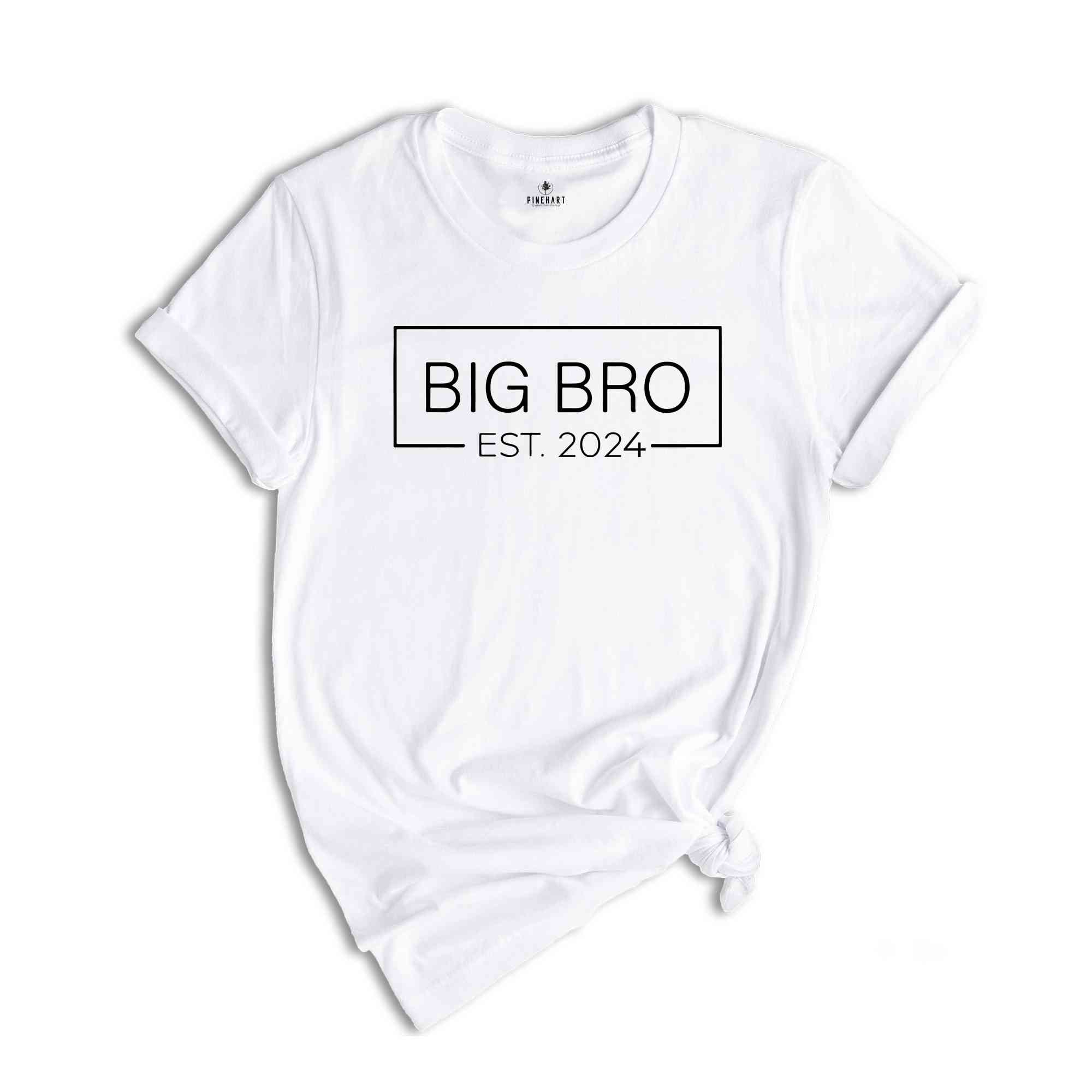 Big Brother Shirt, Big Bro Shirt, Promoted To Big Bro, Big Bro Est 2024, Big Brother Gift, Baby Announcement, Promoted Brother Tee