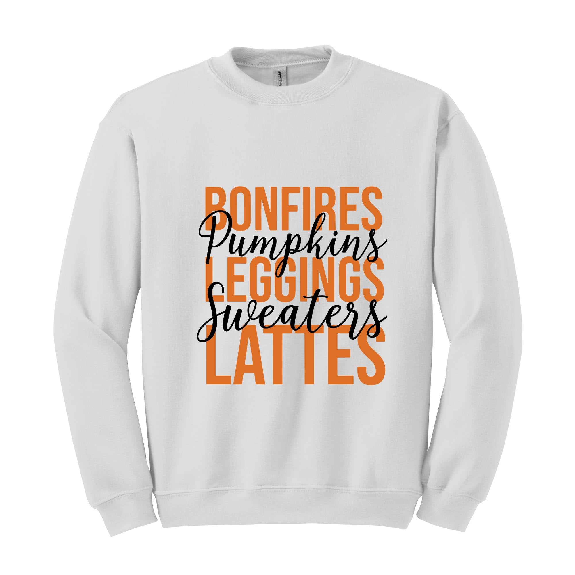 Bonfires Pumpkins Leggings Sweaters Lattes Sweatshirt, Thanksgiving Sweatshirt, Fall Autumn Sweater, Hello Autumn Shirt, Thanksgiving Gift