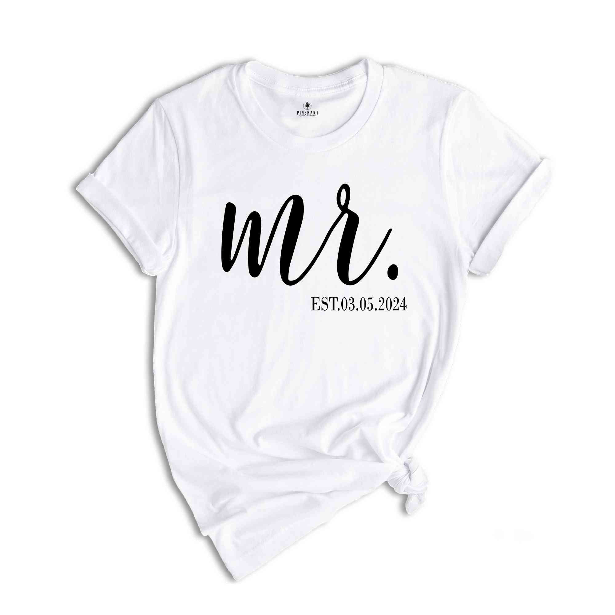 Custom Mr and Mrs Shirt, Custom Couples Shirt, Honeymoon Shirt, Custom Wife Shirt, Wedding Party Shirt, Engagement Shirt, Cute Couple Shirt