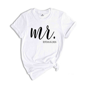 Custom Mr and Mrs Shirt, Custom Couples Shirt, Honeymoon Shirt, Custom Wife Shirt, Wedding Party Shirt, Engagement Shirt, Cute Couple Shirt