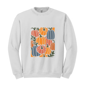 Boho Fall Autumn Sweatshirt, Fall Sweatshirt, Women's Fall Sweater, Fall Crewneck, Pumpkin Sweatshirt, Cozy Season Sweatshit, Cute Fall Gift