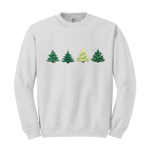 Green Tree Christmas Sweater, Christmas Sweater, Christmas Crewneck, Christmas Tree Sweatshirt, Holiday Sweaters for Women