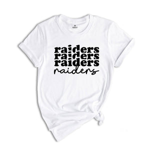 Raiders Written Team Mascot Shirt, Raiders Team Shirt, Raiders Team Spirit Shirt, Raiders Fan Tee, Raiders School Spirit