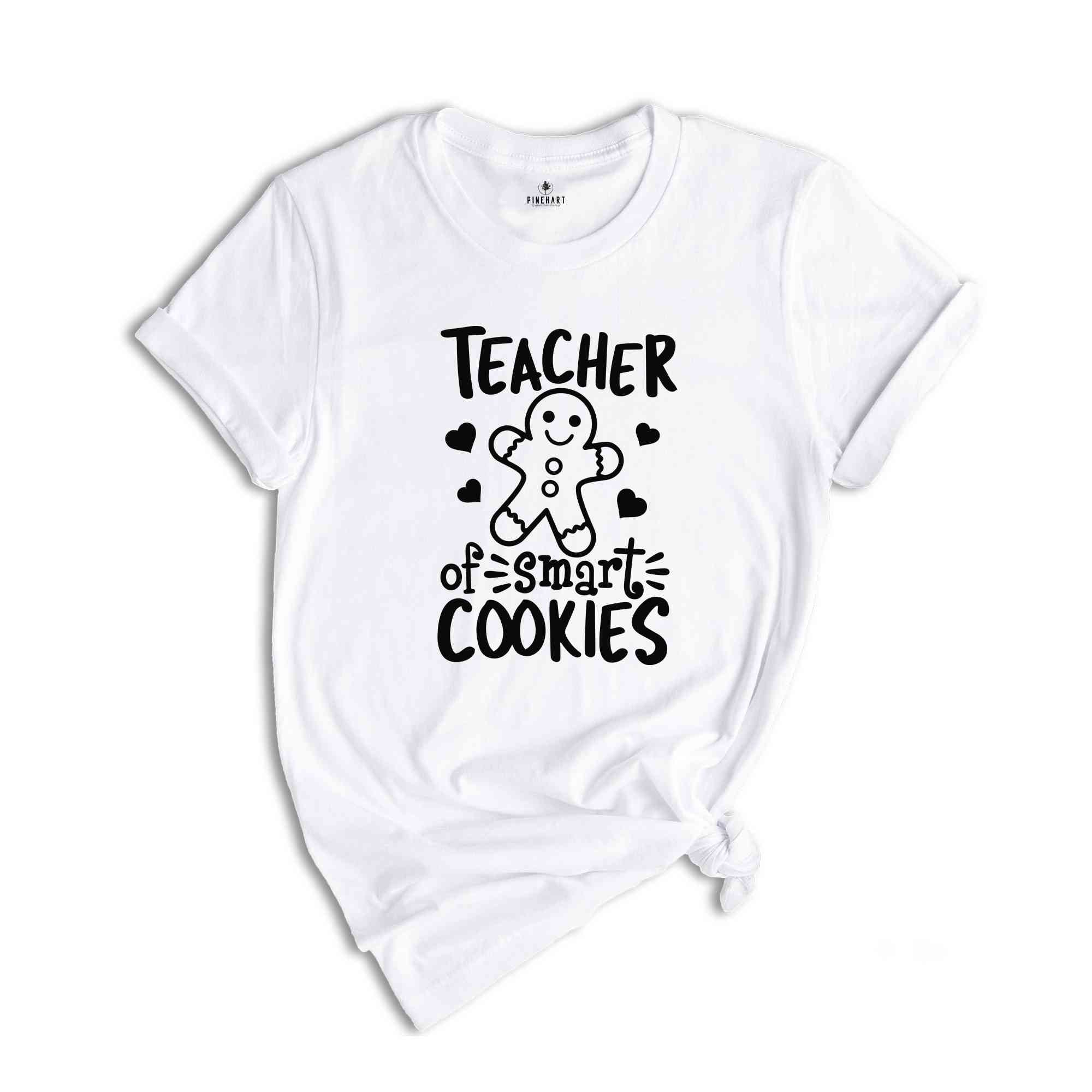 Teacher Of Smart Cookies Shirt, Christmas Teacher Tee, Kindergarten Teacher Shirt, Christmas Teacher Gift, Teacher Tee