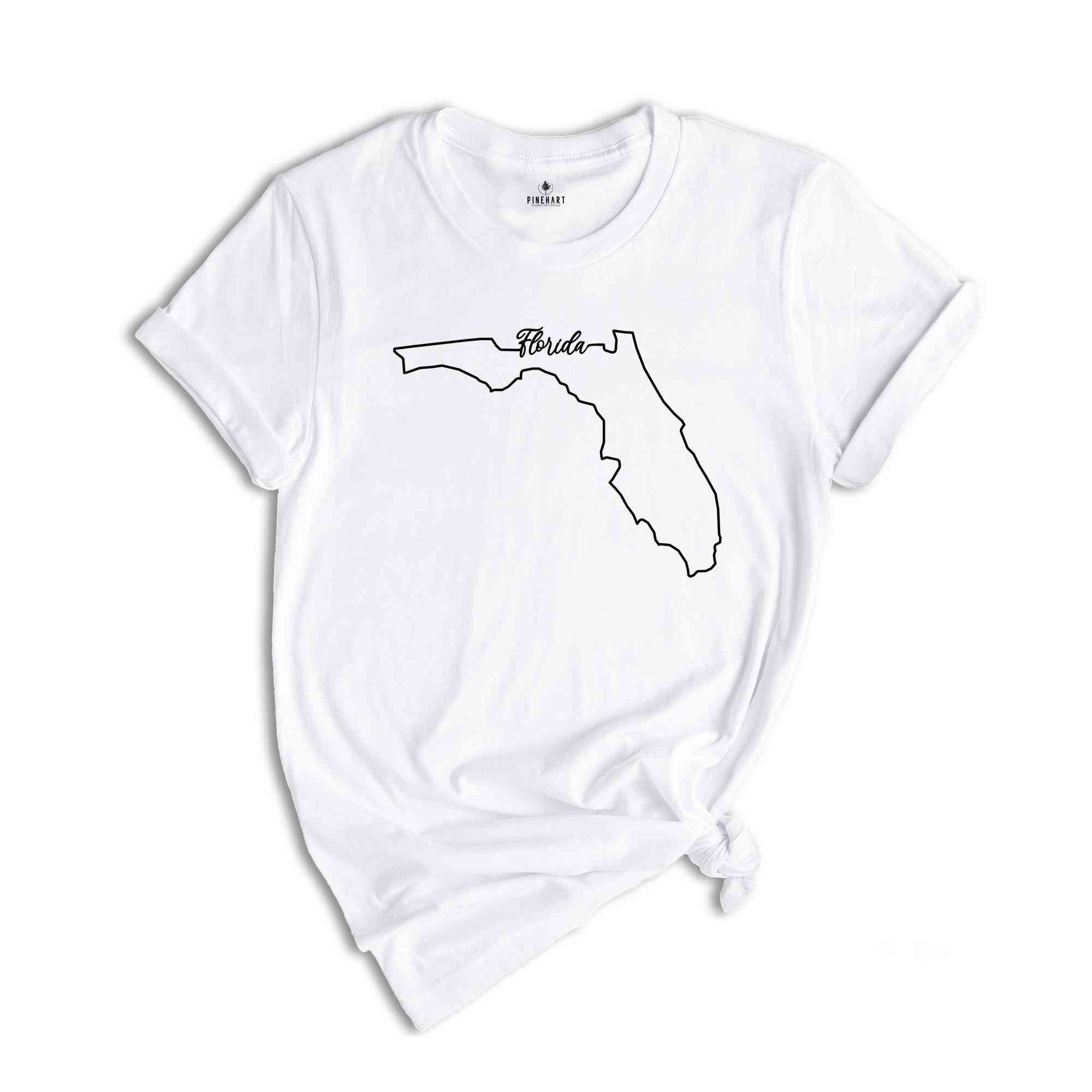 Florida State Shirt, The USA State Shirt, Florida USA Shirt, Florida Map Outline Shirt, US Outline Shirt, United States Shirt