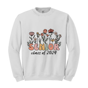 Senior Class of 2024 Sweatshirt, Senior Hoodie, Class of 2024 Sweater, Graduation 2024, High School Sweater, University 24 Hoodie