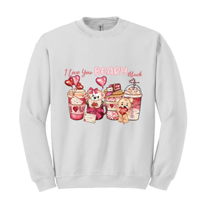 I Love Beary Much Sweatshirt, Valentine's Day Gift, Valentine's Day Sweatshirt, Valentine's Day Clothing, Love Sweatshirt, Xoxo Sweatshirt