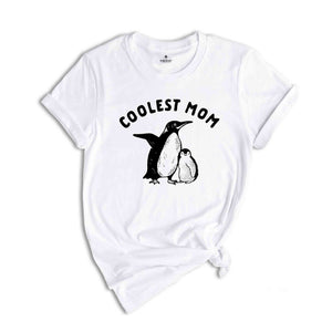 Coolest Mom Shirt, Mothers Day Shirt, Mothers Day Gift, Our First Mothers Day Shirt, Penguin Shirt, Funny Mothers Day Shirt