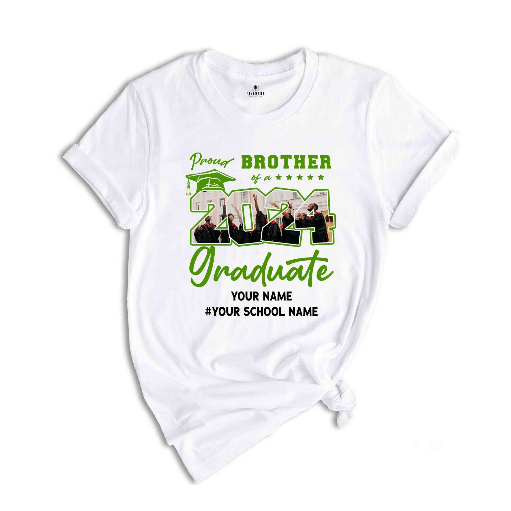 Family Graduate Shirts, Senior 2024 Tee, Graduate Gifts, Proud Family Shirt, Graduation 2024, Custom Graduate Tee, 2024 Graduate Shirts