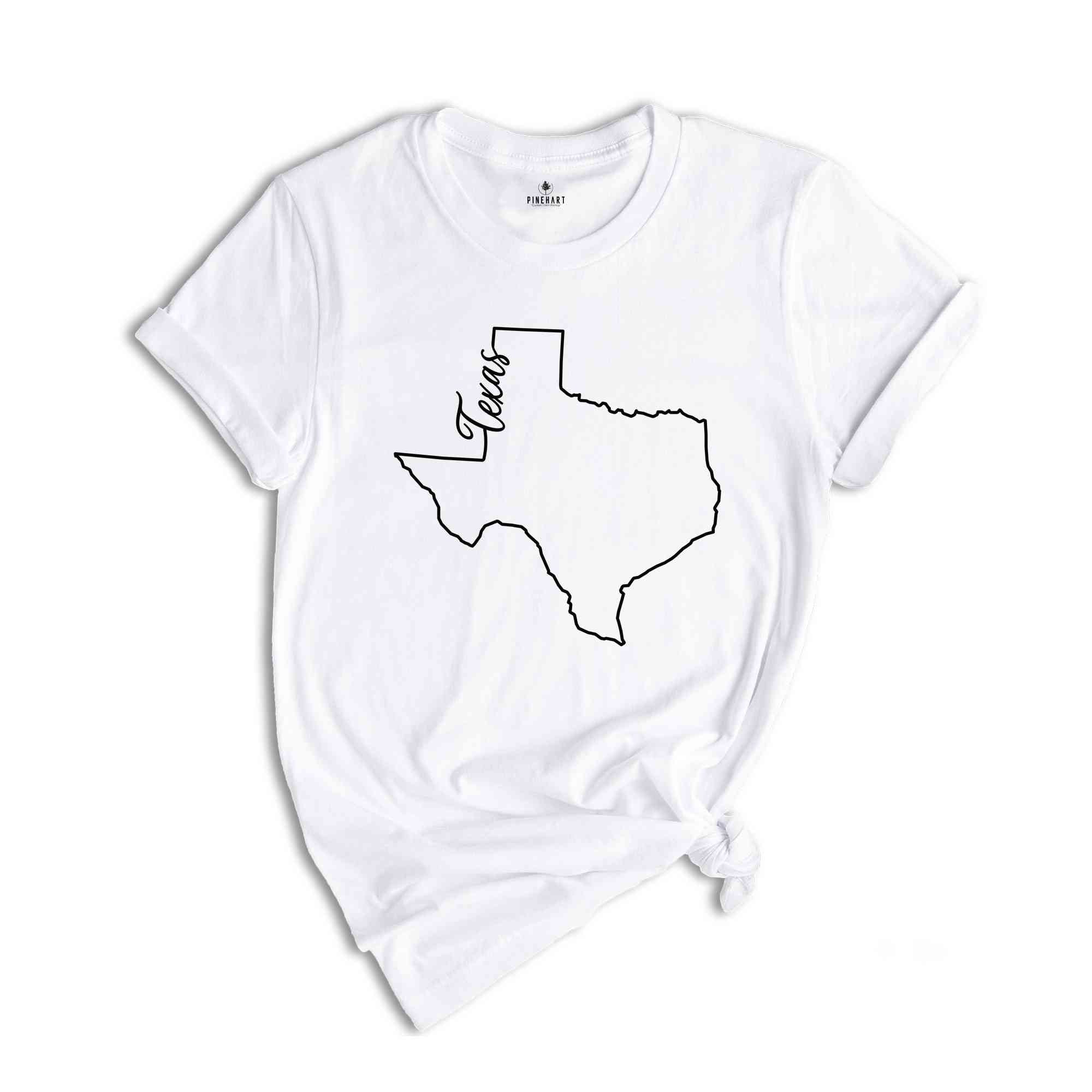 Texas State Shirt, The USA State Shirt, Texas USA Shirt, Texas Map Outline Shirt, US Outline Shirt, United States Shirt