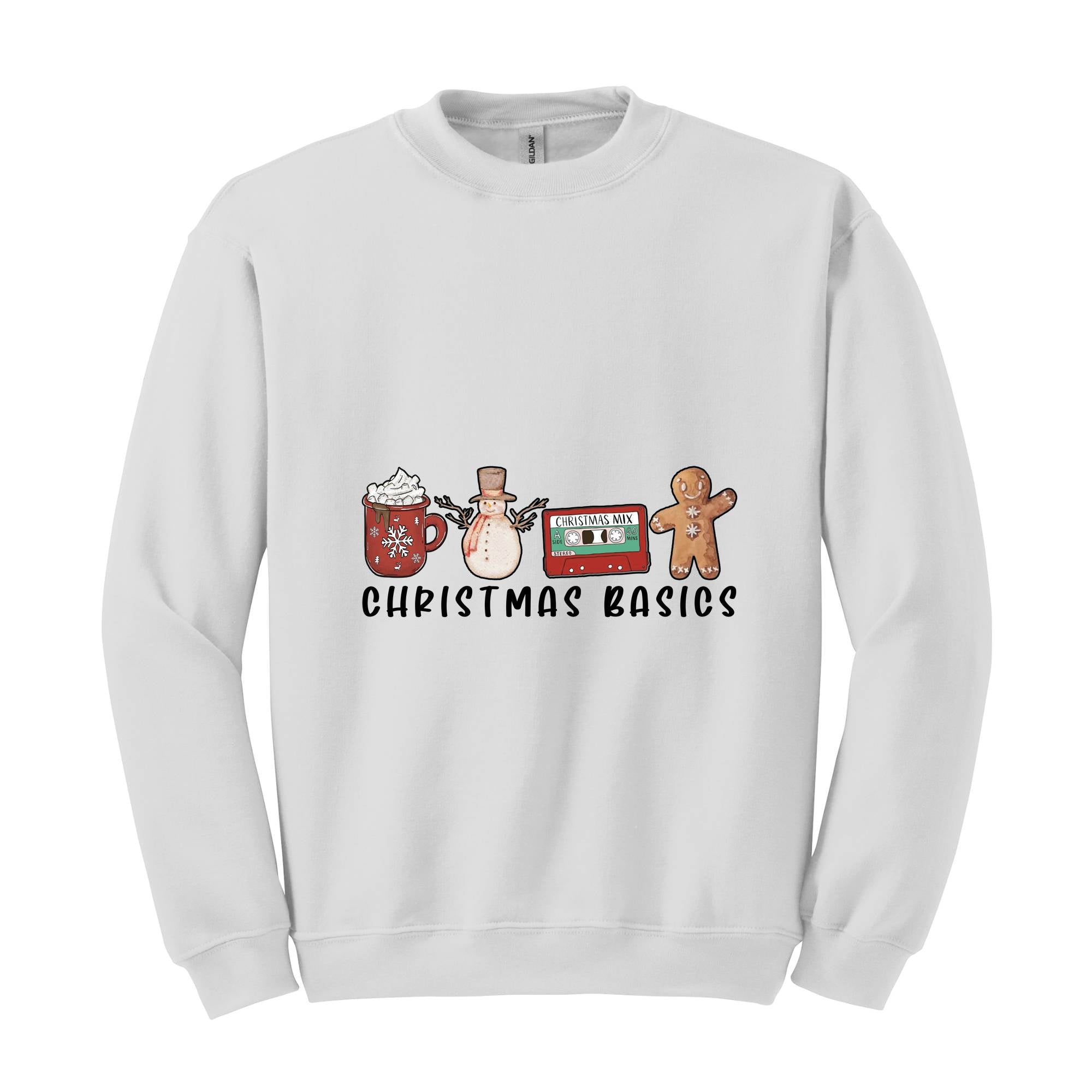 Christmas Basics Sweatshirt, Christmas Gifts, Cute Christmas Sweatshirt, Christmas Season Sweatshirt