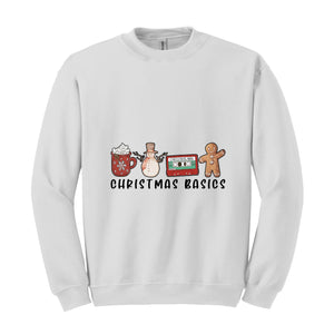 Christmas Basics Sweatshirt, Christmas Gifts, Cute Christmas Sweatshirt, Christmas Season Sweatshirt