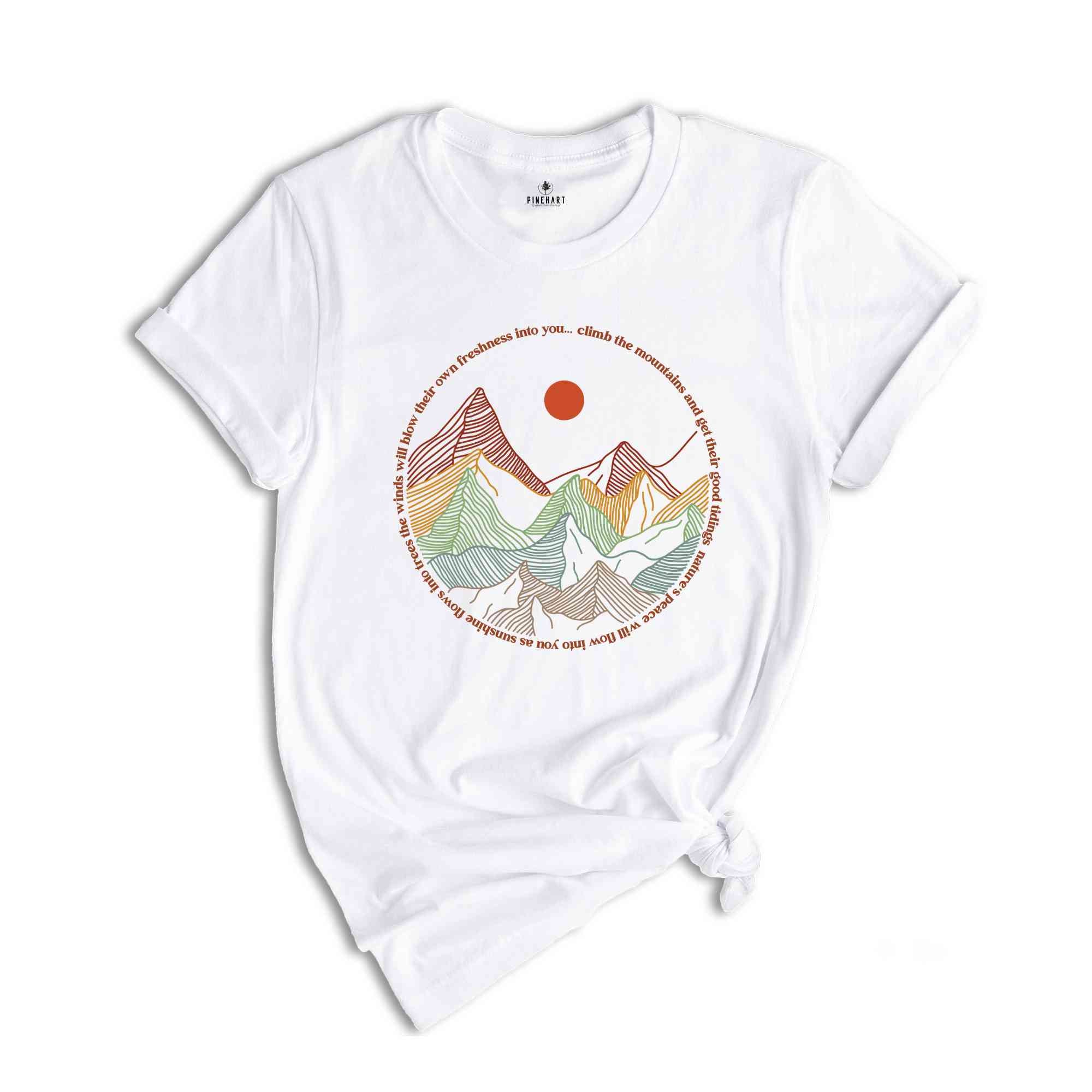 Mountains Outdoor Shirt, Hiking Shirt, Adventure T-Shirt, Vacation Shirt, Wanderlust Explore More Tee, Travel Shirt, Forest Shirt