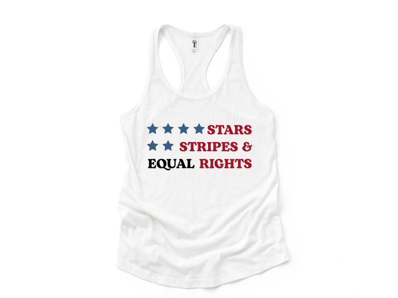 Stars And Strips Equal Rights Tank Top, Reproductive Tank Top, American Tank Top, Stars And Strips Shirt