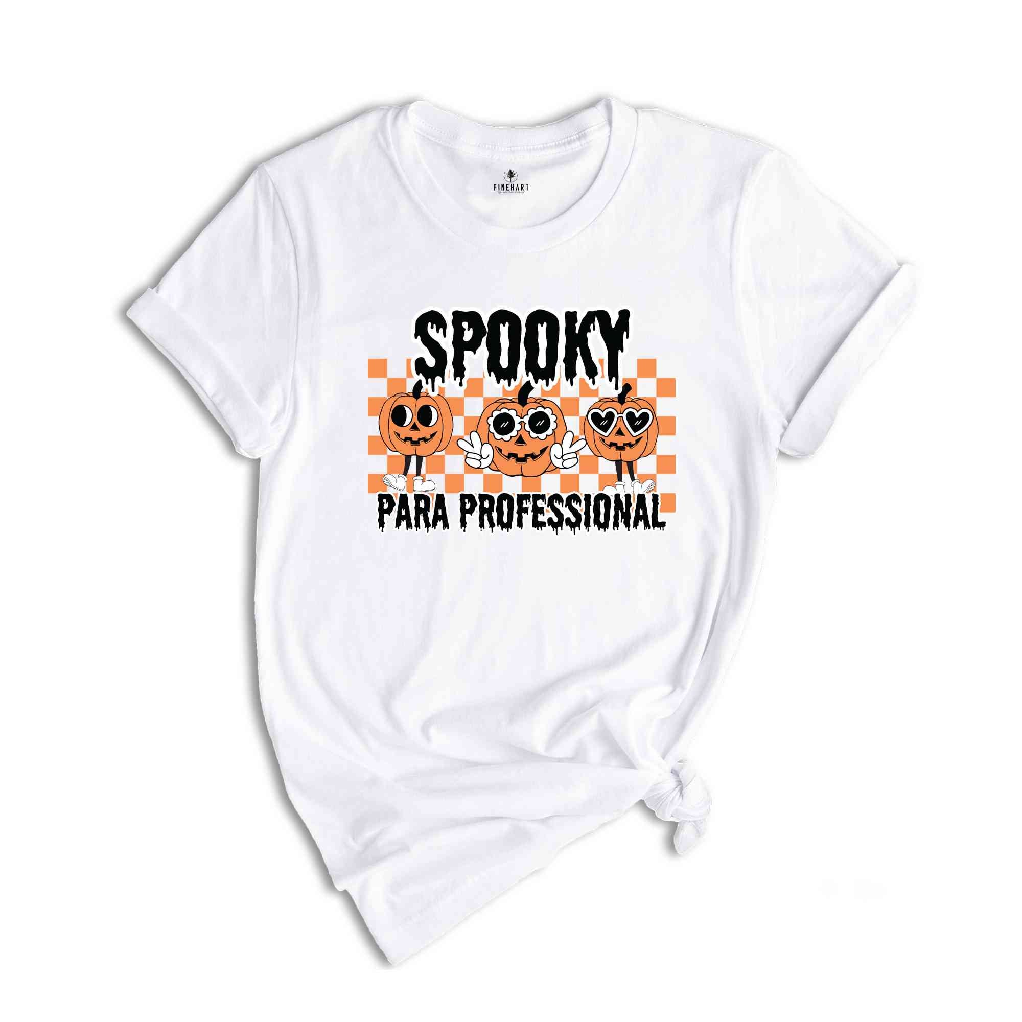 One Spooky Para Professional Halloween Shirt, Halloween Paraprofessional Shirt, Spooky Para Shirt, Ghost Paraprofessional Shirt, Pumpkin Tee