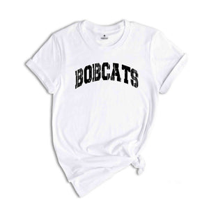 Distressed Mascot Shirt, Bobcats Mascot Shirt, Bobcats Team Spirit Shirt, Bobcats Fan Shirt, Bobcats School Shirt, Bobcats School Spirit