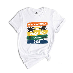 Family Vacation 2025 Shirt, Matching Family Trip Shirt, Personalized Family Shirt, Custom Vacation Shirt, Family Cruise Shirt, Summer Shirts