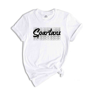 Team Mascot Shirt, Spartans Team Shirt, Spartans Team Spirit Shirt, Spartans Fan Shirt, Spartans School Shirt, Spartans School Spirit