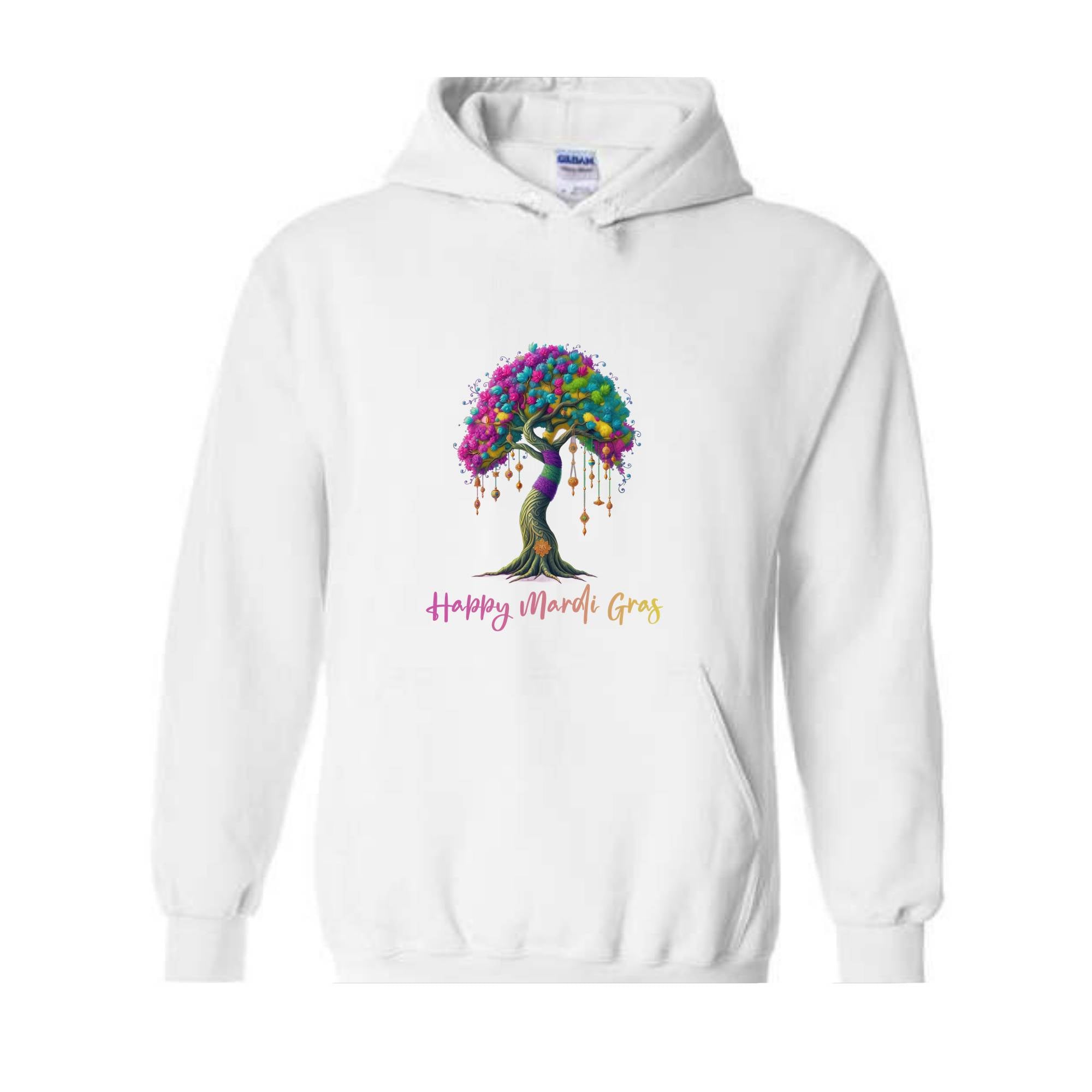 Mardi Gras Tree Sweatshirt, Retro Mardi Gras Louisiana Sweater, Happy Mardi Gras Hoodie, Fat Tuesday Sweatshirt, Mardi Gras Carnival Gift