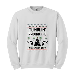 Tumblin' Around the Christmas Tree Sweatshirt, Gymnastics Gifts