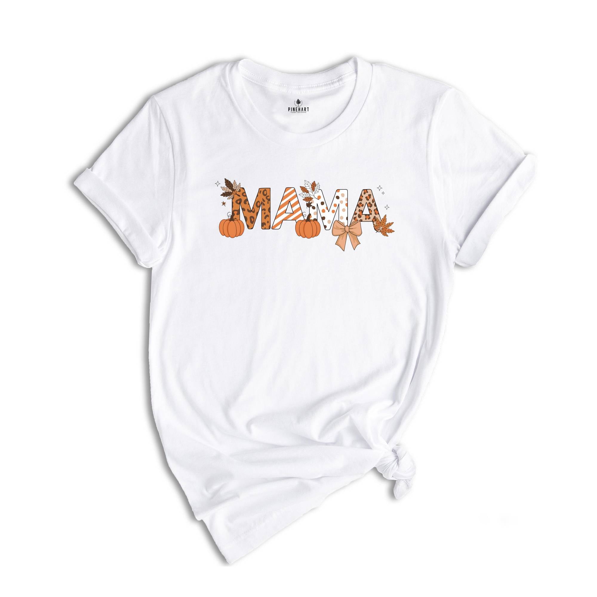 Fall Mama Coquette Pumpkin Shirt, Fall Vibes Shirt, Holiday Season Shirt, Mom Fall Gifts, Cute Mom Shirt, Thanksgiving Shirt