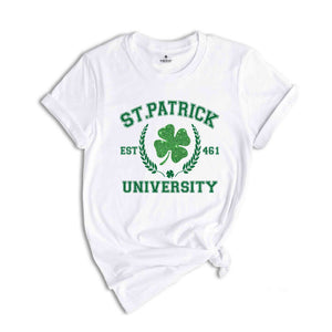 Pocket Rainbow Shamrock St Patricks Day T-Shirt, St Patricks Tee, Shamrock Tee, Lucky Shirt, St Patrick's Apparel, Rainbow Lucky Shamrock