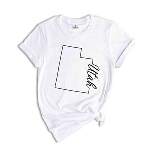 Utah State Shirt, The USA State Shirt, Utah USA Shirt, Utah Map Outline Shirt, US Outline Shirt, United States Shirt