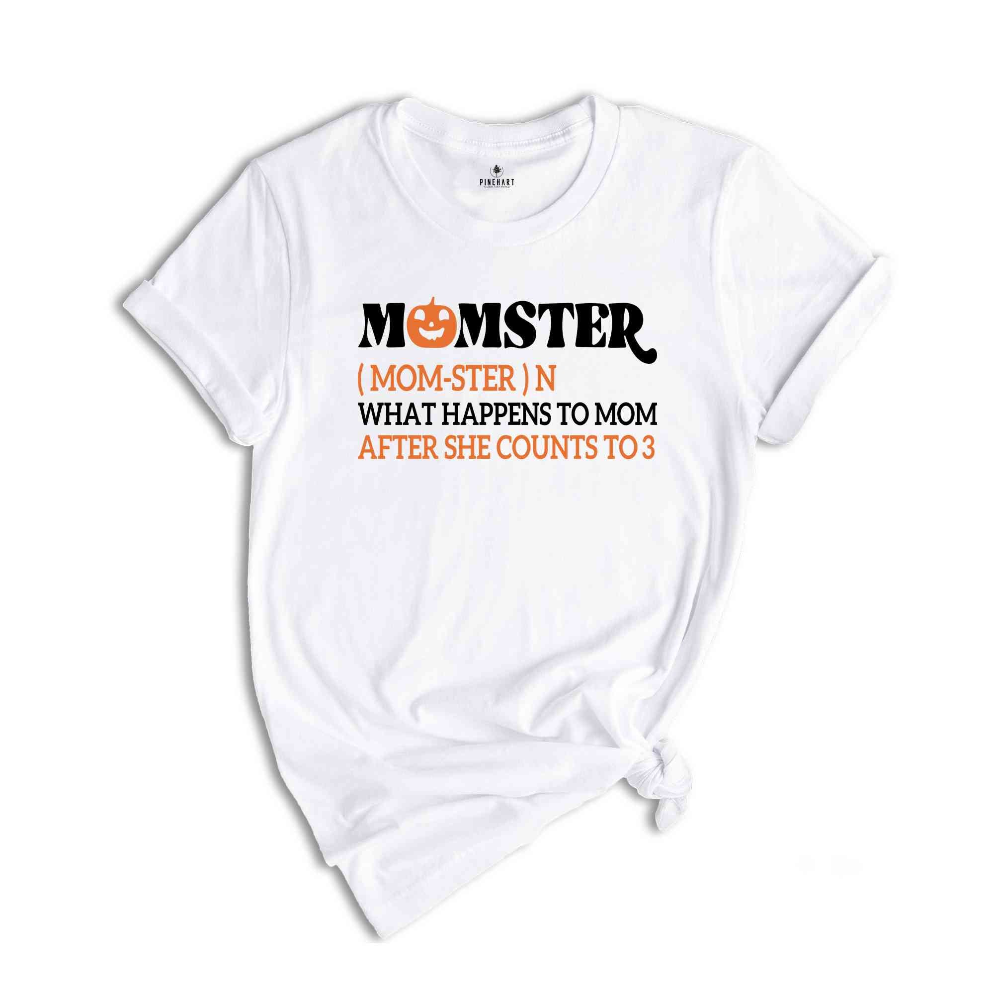 Momster T-Shirt, Halloween Mom Shirt, Halloween Tee, Halloween Day Gifts, Funny Halloween Shirt, Pumpkin Shirt, Spooky Shirt