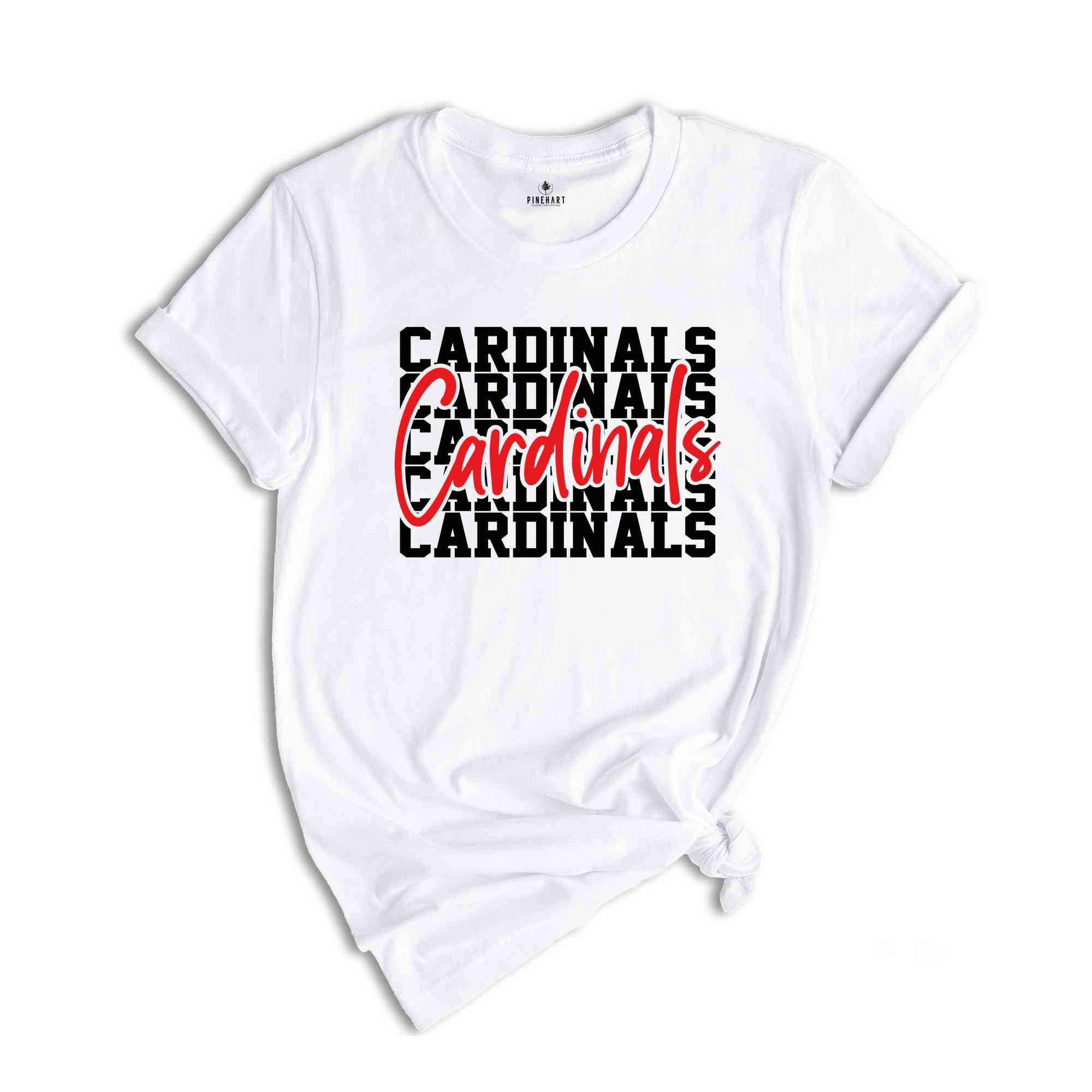 Team Mascot Shirt, Cardinals Team Shirt, Cardinals Team Spirit Shirt, Cardinals Fan Shirt, Cardinals School Shirt, Cardinals School Spirit