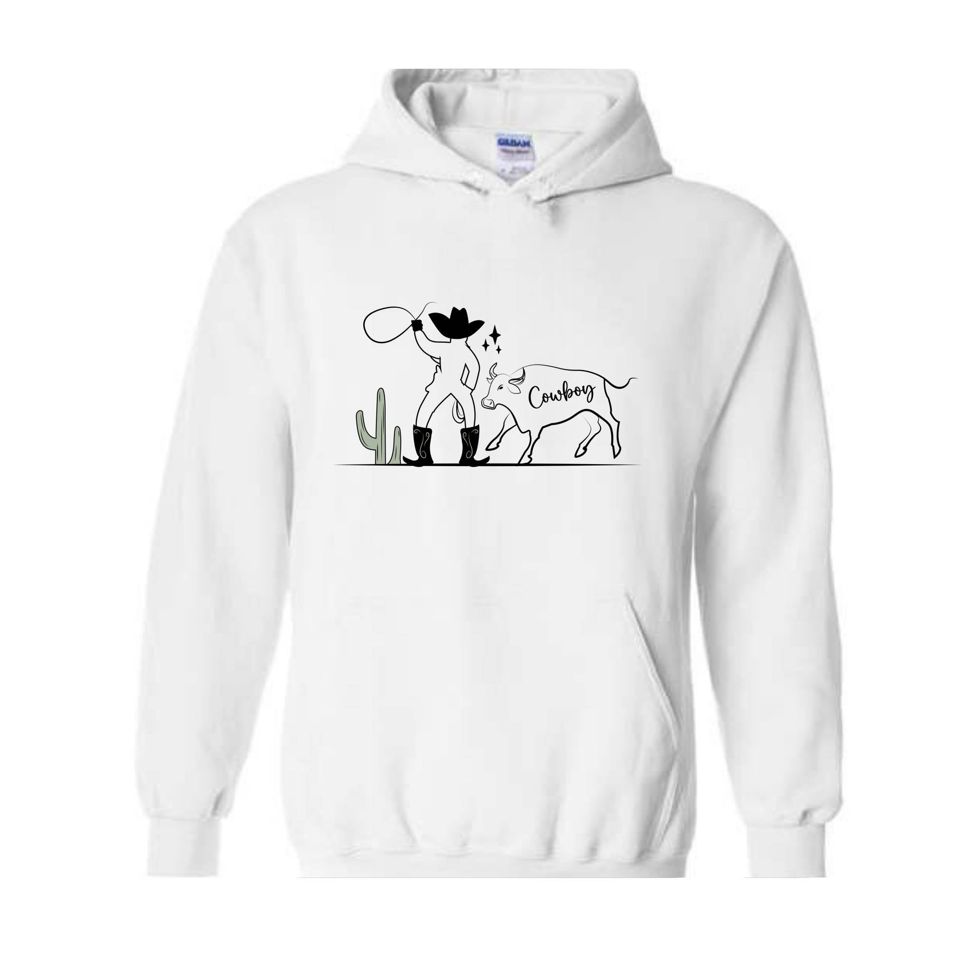 Cowboys Sweater, Cow Sweater, Cowboy With Hat Sweatshirt, Hat Sweater, Western Cowboy Sweatshirt, Cowgirl Sweater, Funny Sweater