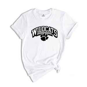 Wildcats Team Mascot Shirt, Wildcats Team Shirt, Wildcats Football Shirt, Wildcats Fan Shirt, Wildcats School Spirit, Game Day Shirt