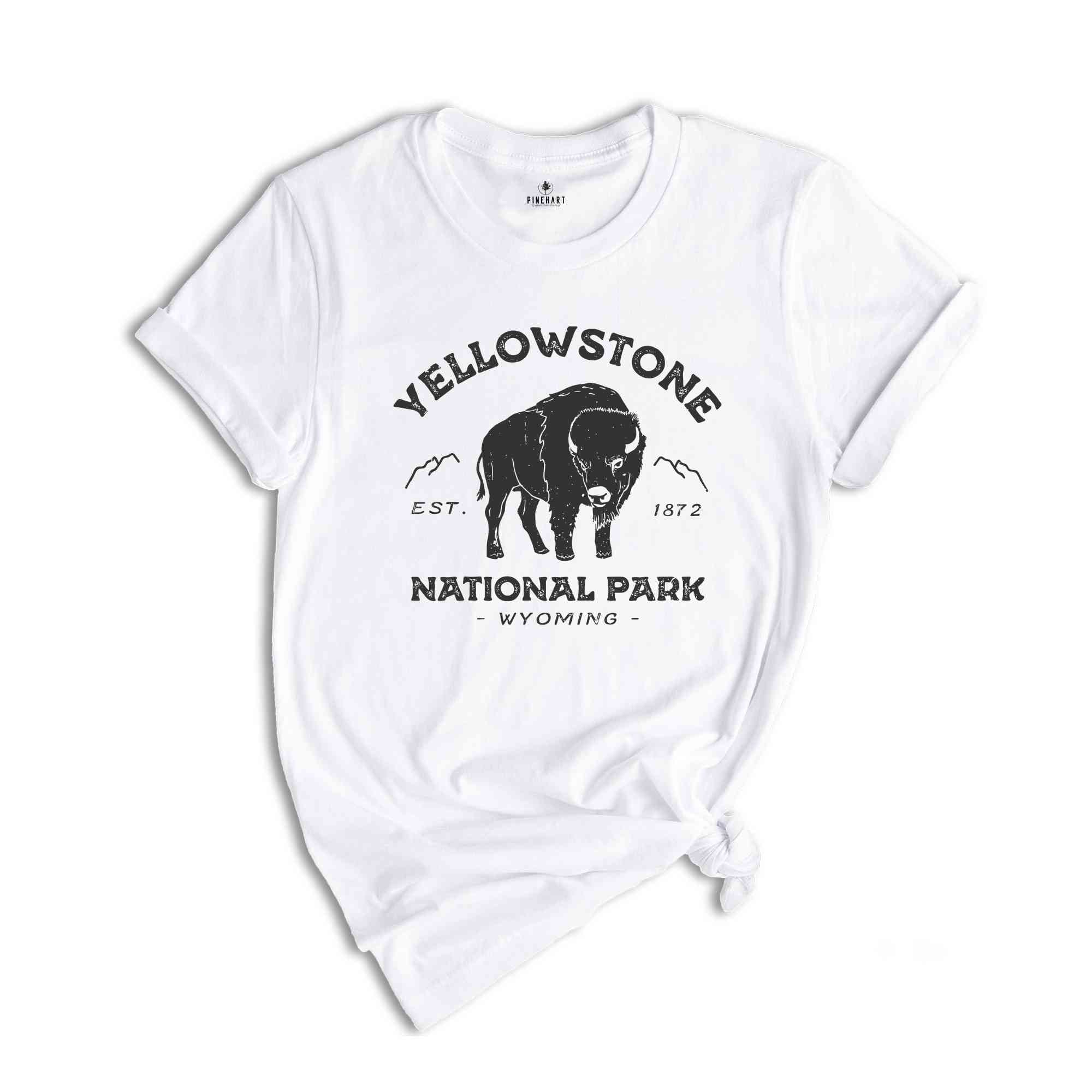 Yellowstone National Park Est.1872 T-Shirt, Yellowstone T-Shirt, Yellowstone National Park Shirt, Camping Shirt, Nature Lover Tee