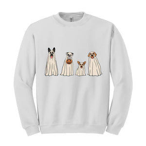 Ghost Dogs Sweatshirt, Halloween Sweatshirt, Halloween Dog Sweatshirt, Fall Sweatshirt, Pumpkin Sweatshirt, Spooky Season Sweatshirt