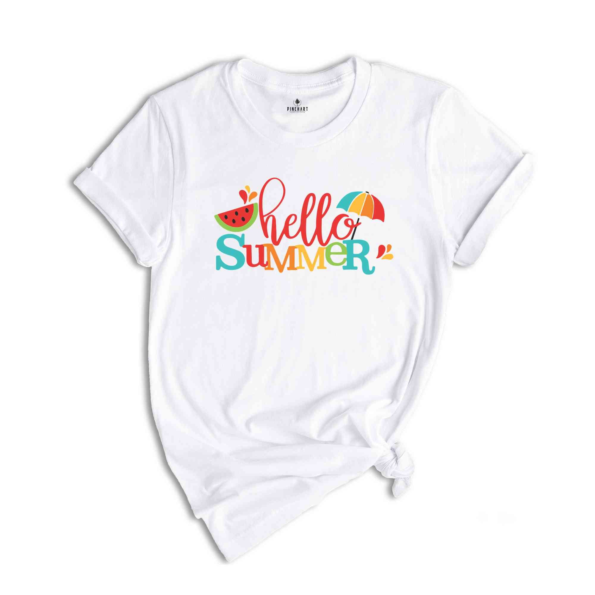 Hello Summer Watermelon T-shirt, Beach Shirt, Watermelon Shirt, Last Day Of School Shirt, Teacher Shirt