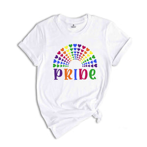 Pride Heart Shirt, Rainbow Shirt, LGBTQ+ Shirt, Pride Month Shirt, Hurts No One Tshirt, Equality Shirt, Love is Love