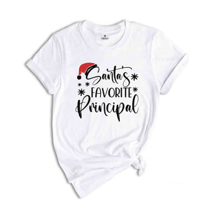 Santas Favorite Principal Shirt, Christmas Gift, Christmas Shirt, Xmas Shirt, Xmas gift, New Year Shirt, Holiday Tee, Principal Gift