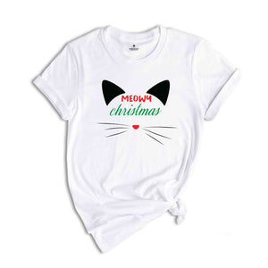 Meowy Christmas Shirt | Christmas Sweater | Cute Cat Sweater | Cat Lover Shirt | Christmas Dog Sweatshirt | Gifts For Cat Lover