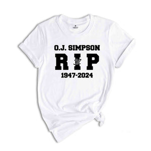 O.J Simpson 1947-2024 Shirt, Thanks For Memories Simpson Shirt, Rest In Peace, RIP OJ Simpson Shirt, O.J Simpson, OJ Simpson Tshirt