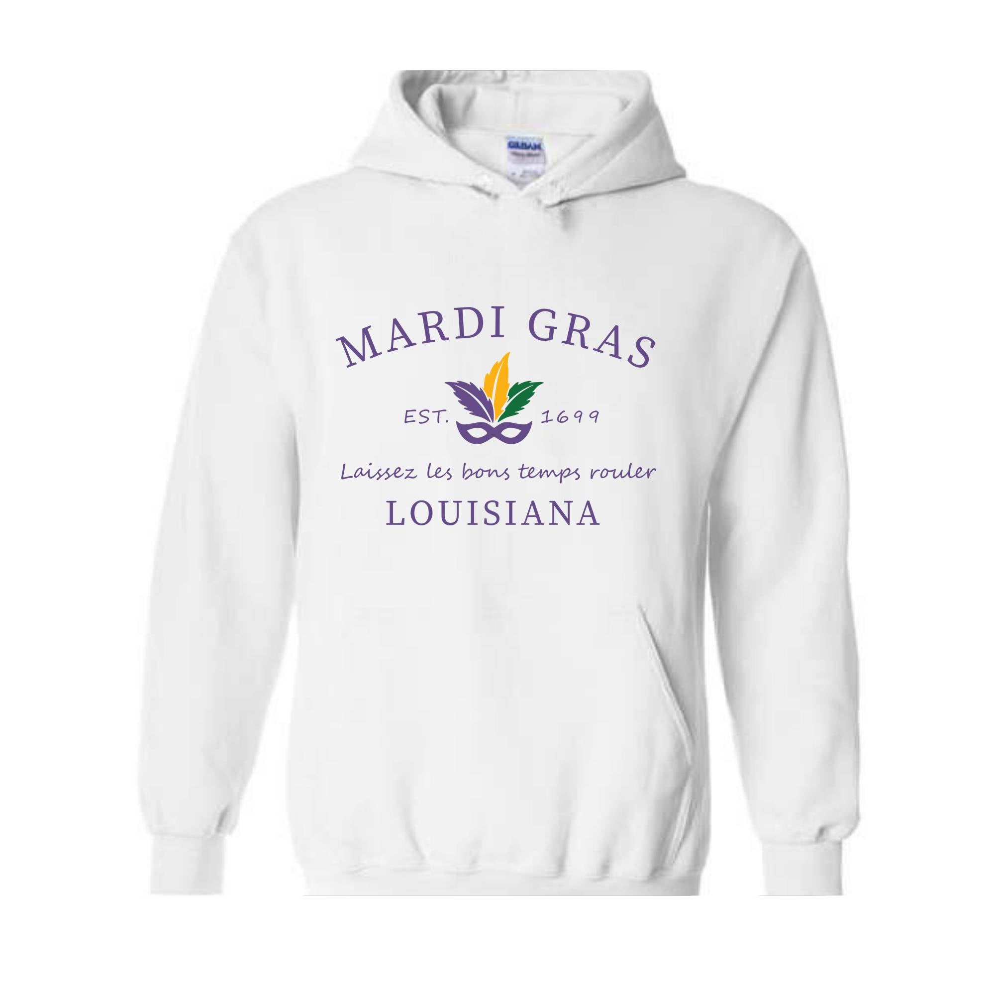 Mardi Gras Sweatshirt, Louisiana Sweatshirt, Mardi Gras Celebrations, Mardi Gras Wear, Louisiana State