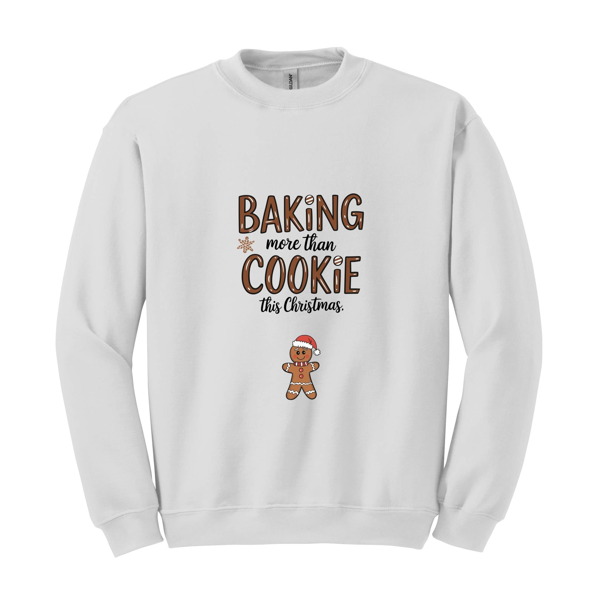 Baking More Than Cookies This Christmas Sweatshirt, Maternity Sweat, Pregnancy Announcement Gift