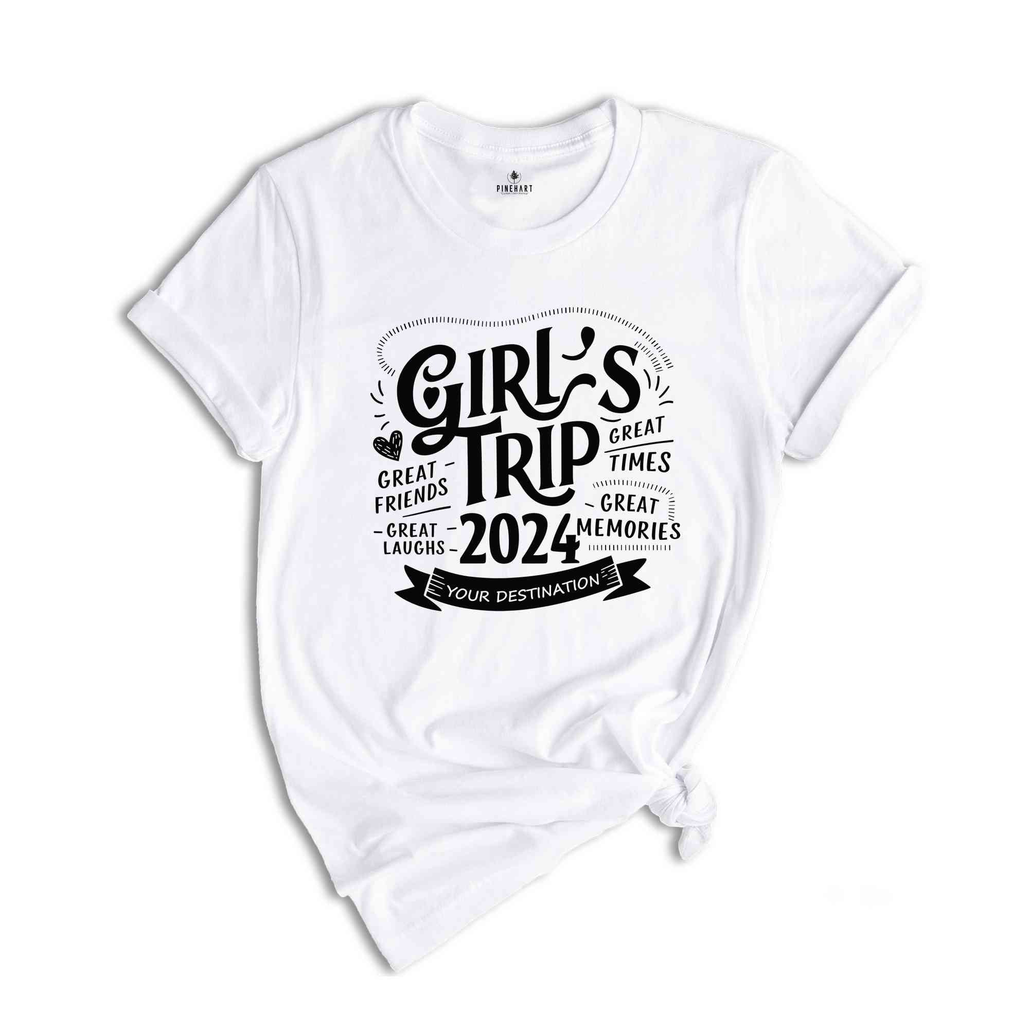 Custom Girls Trip 2024 Shirt, Girls Trip Shirt, Girls Vacation Tee, Girls Weekend Trip Shirt, Besties Trip