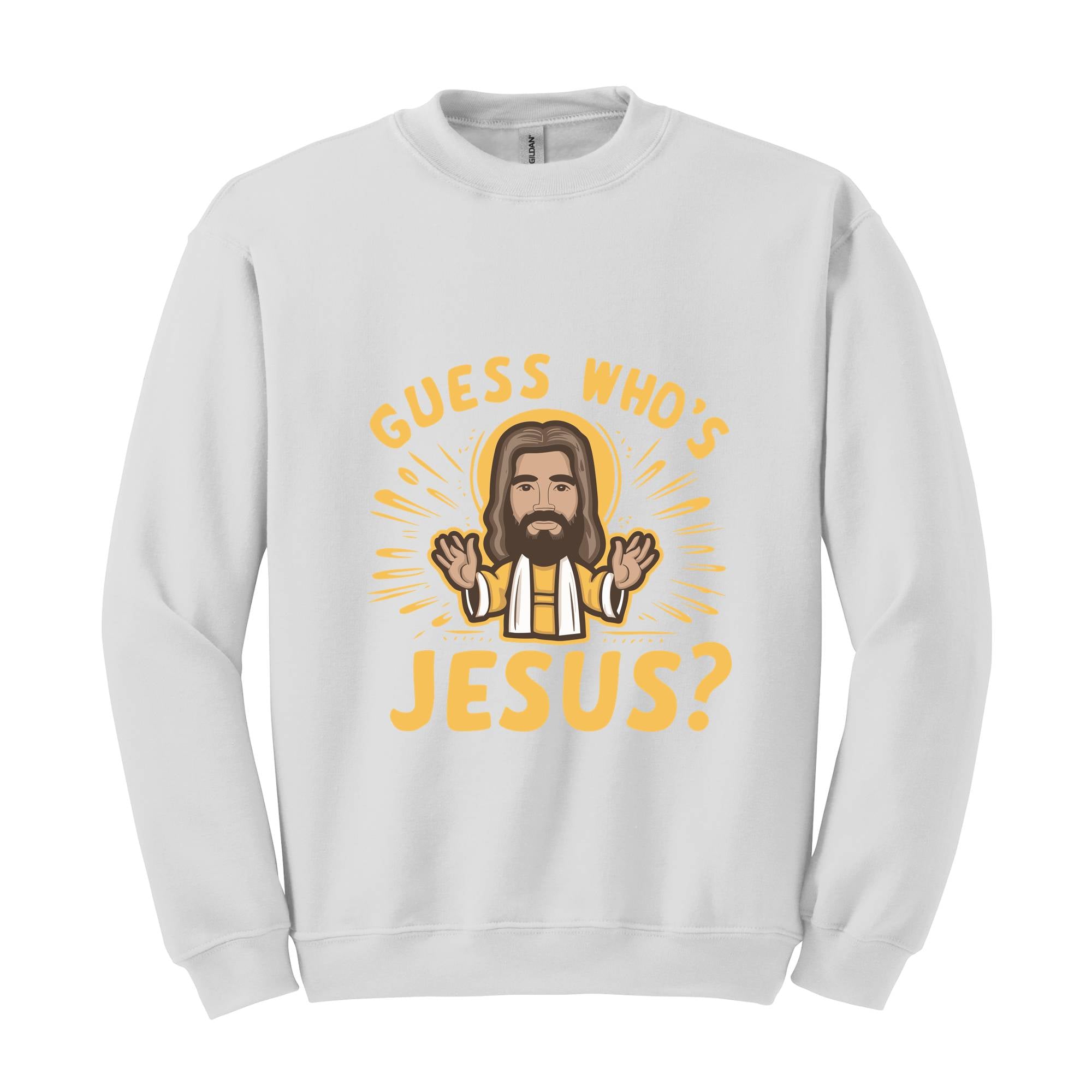 Guess Whos Jesus Sweatshirt, Jesus Lover Sweater, Religious Hoodie, Faith Sweatshirt, Bible Verse Sweater, Christian Sweatshirt