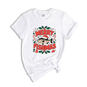 Merry Fishmas Shirt, Fish Christmas Shirt, Fishing Lover Shirt, Christmas Gift, Fisher Christmas Shirt, Dad Christmas Shirt, Fishing Shirt