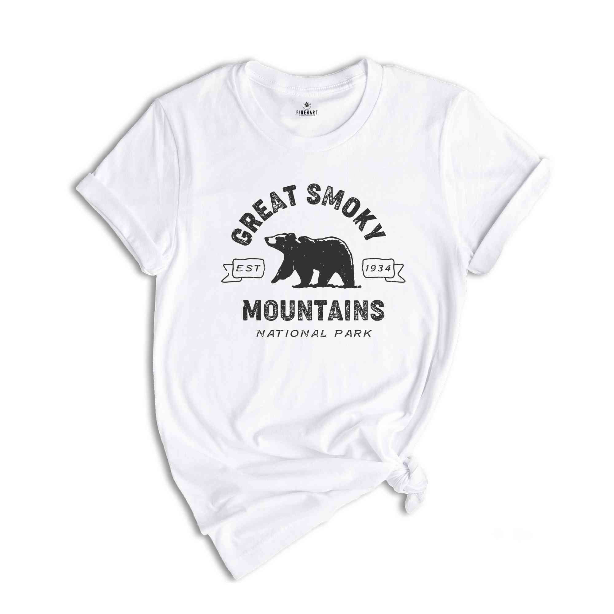 Great Smoky National Park Shirt, Smoky Mountains Hiking Tee, Smoky Mountain Trip T-Shirt, Smoky Mountain Camping Shirt