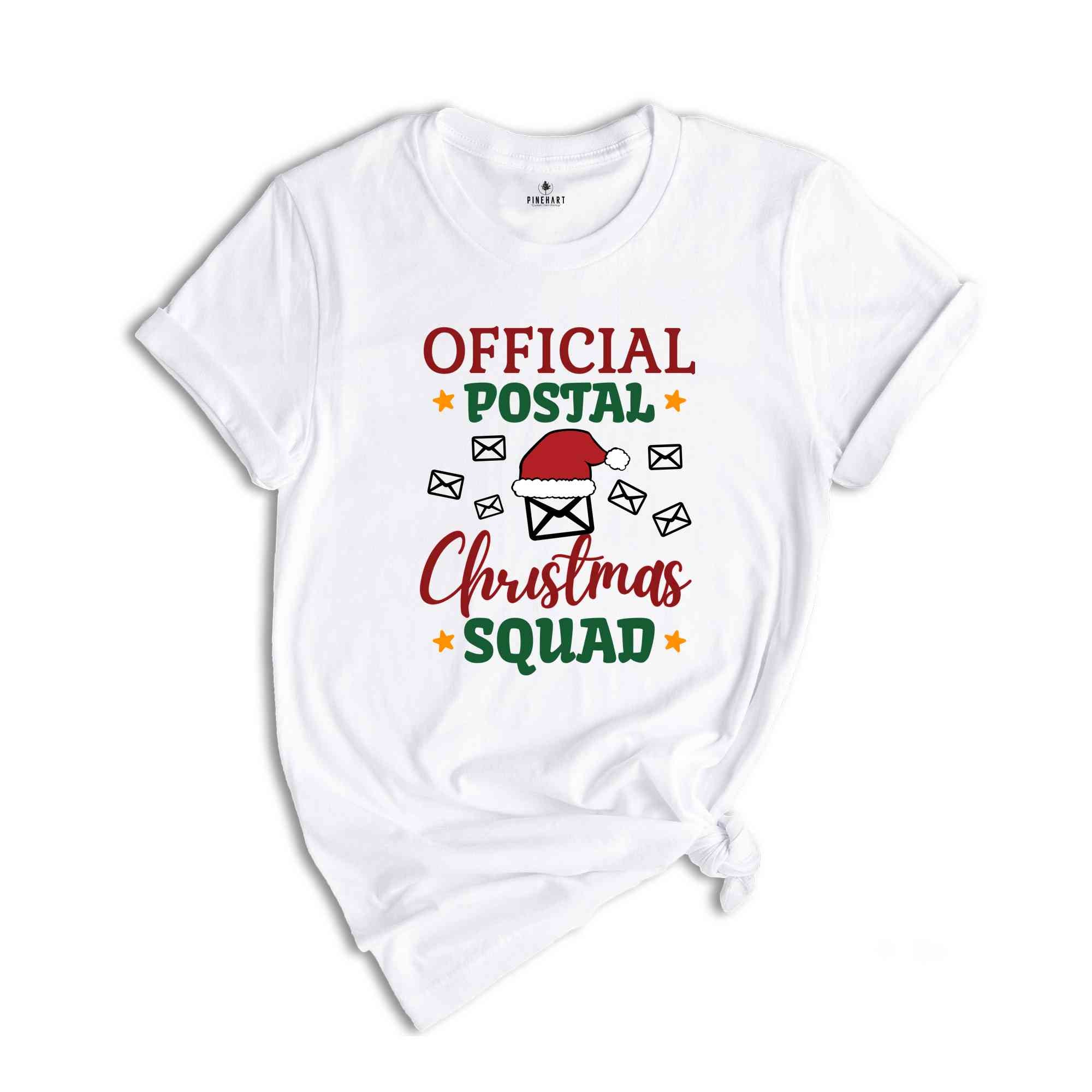 Official Postal Christmas Squad Shirt, Christmas Postal Worker T-Shirt, Santa’s Mail Carrier Tee, Merry Postal Worker Gift