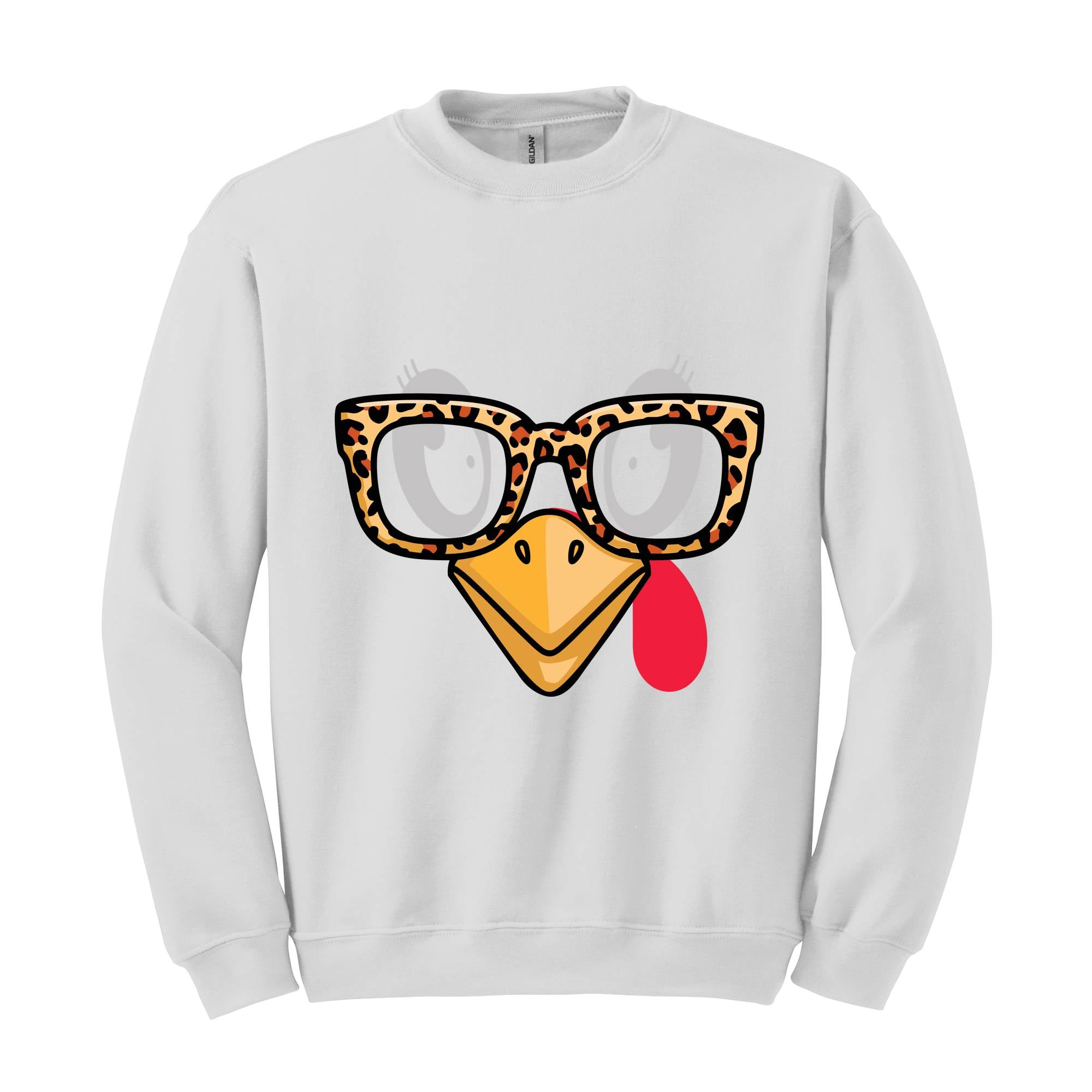 Turkey Face Sweatshirt, Cute Turkey, Fall Thanksgiving Sweatshirt, Thanksgiving Family, Funny Turkey