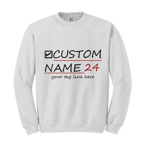 Custom Election Sweatshirt, Personalized Election Sweatshirt, 2024 American Presidential Sweatshirt, Voting Sweater