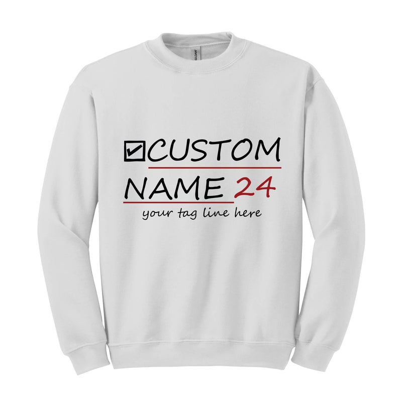 Custom Election Sweatshirt, Personalized Election Sweatshirt, 2024 American Presidential Sweatshirt, Voting Sweater