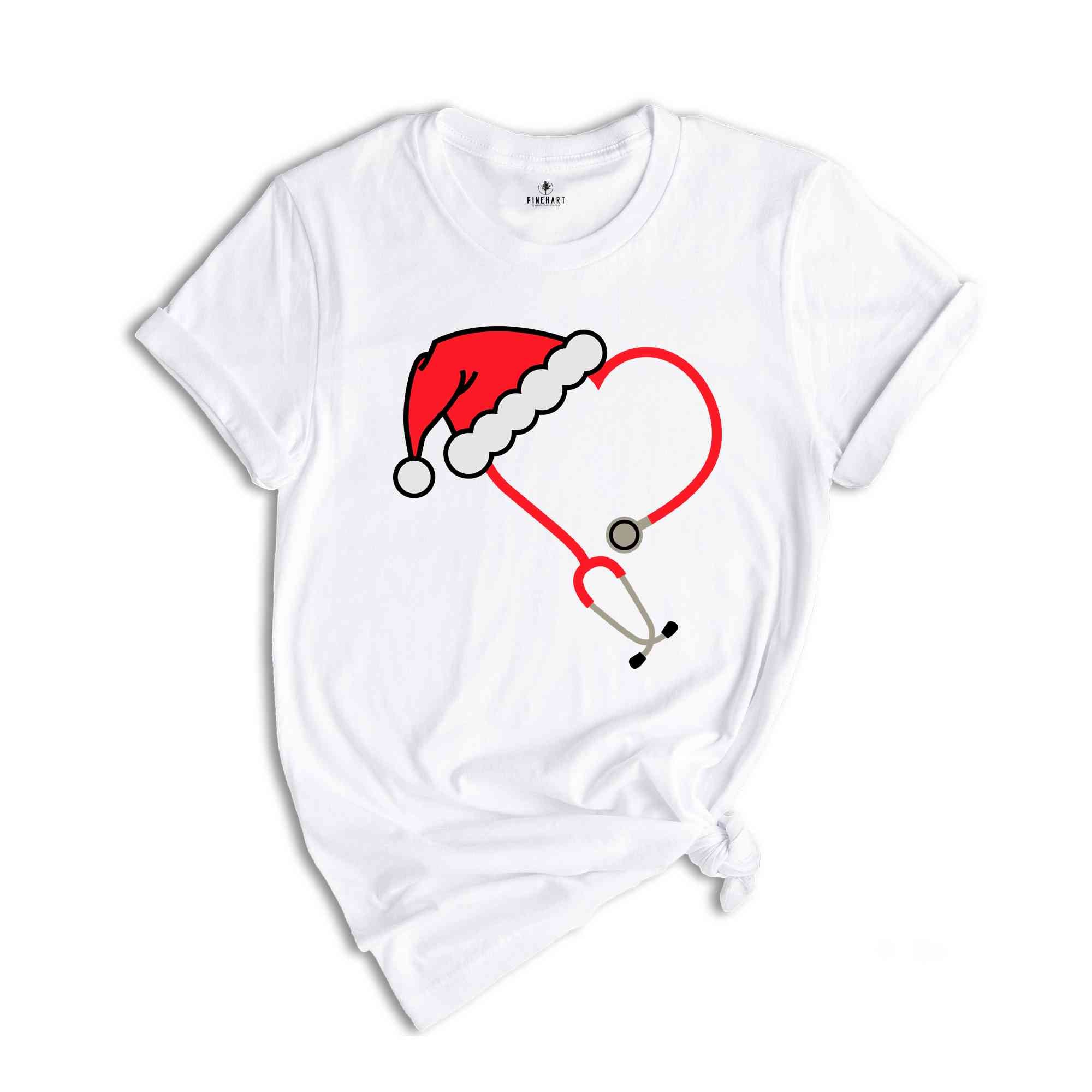 Christmas Stethoscope Shirt, Nursing Tshirt, Cute Christmas Shirt, Christmas Doctor Gift, Nurse Christmas Shirt, Holiday Gift