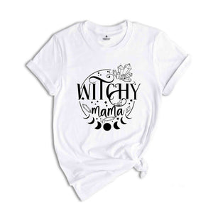 Witchy Mama T-Shirt, Witch Shirt, Halloween Party Gift, Happy Halloween Tee, Halloween Graphic, Halloween Mom Gift, Funny Halloween Shirt